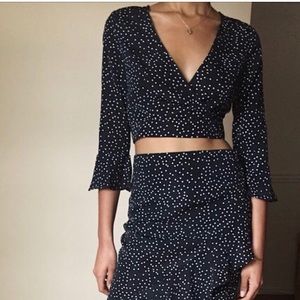 VERYTHING $7 TODAY polka dot crop top